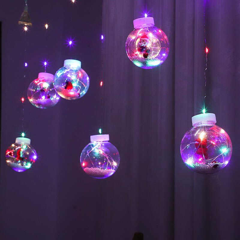 Varal de Luzes Decorativas Natal com 10 Bolinhas | Canto Decor