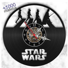 Relógio Star Wars |&nbsp;Disco Vinil De Parede | Canto Decor