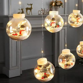 Varal de Luzes Decorativas Natal com 10 Bolinhas | Canto Decor