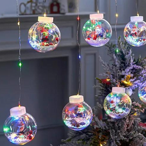 Varal de Luzes Decorativas Natal com 10 Bolinhas | Canto Decor