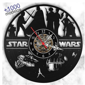 Relógio Star Wars |&nbsp;Disco Vinil De Parede | Canto Decor