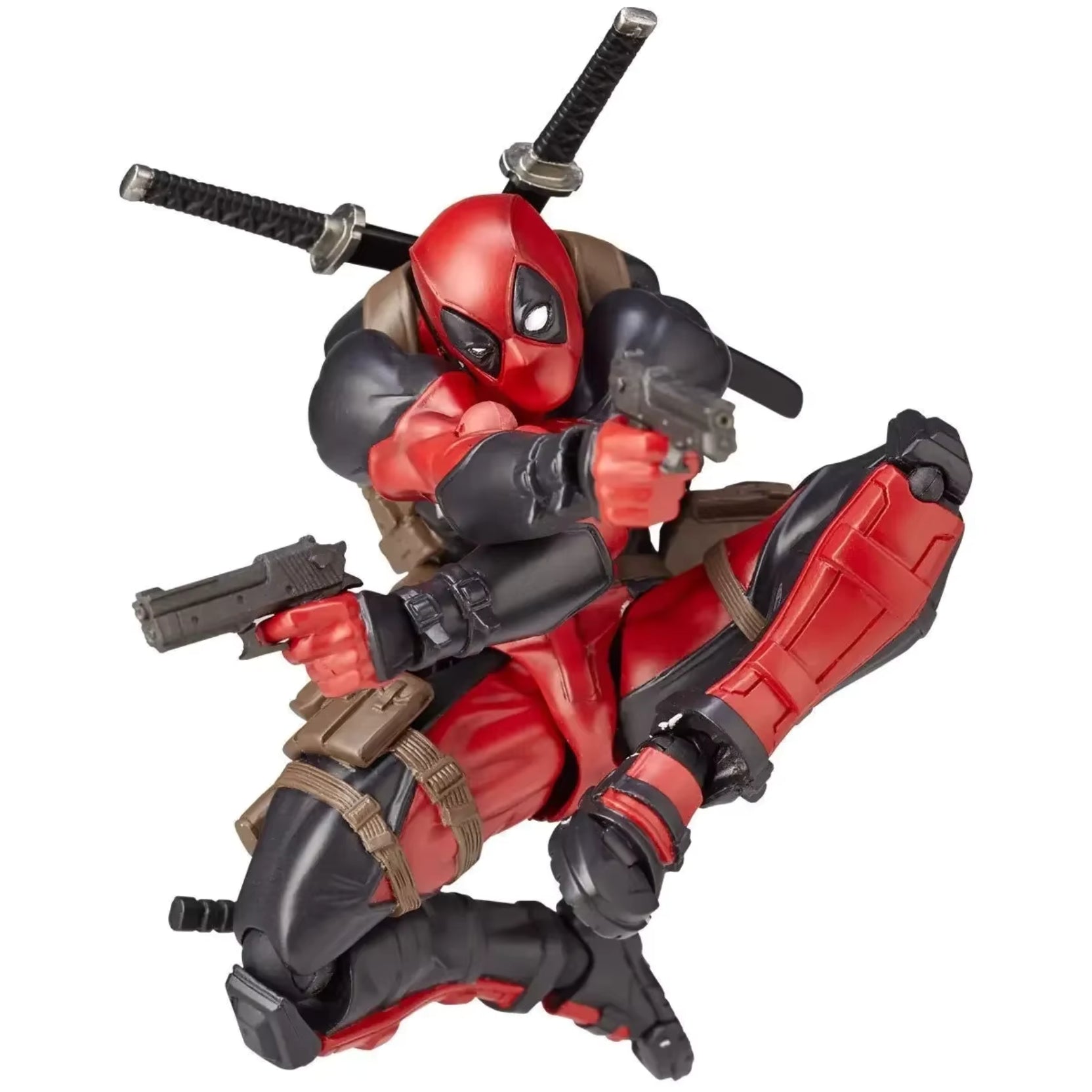 Boneco Deadpool Marvel | 17cm Articulado | Várias reações e armas inclusas.