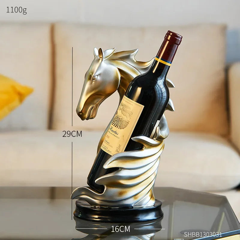 Suporte Para Vinho Estilo Cavalo