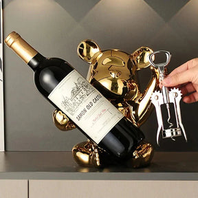 Suporte para Vinhos Estilo Urso