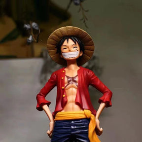 Boneco Luffy One Piece anime | 27cm | Figura de ação macaco luffy clássico brinquedo vivo decoração