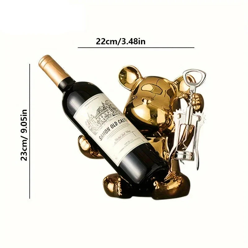 Suporte para Vinhos Estilo Urso