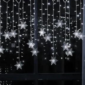 Varal de Luzes LED Flocos de Neve Natalino | Canto Decor