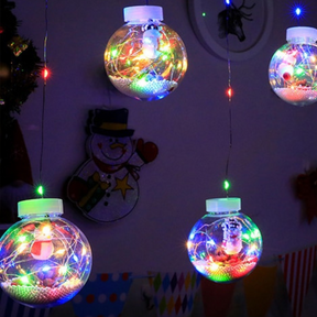 Varal de Luzes Decorativas Natal com 10 Bolinhas | Canto Decor